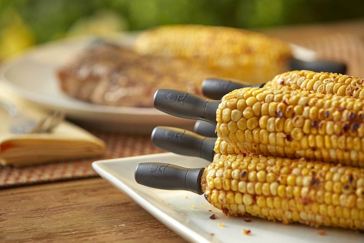 image:imageWeber 8Piece Corn Holder Set with Storage CaseSmall Pack of 4