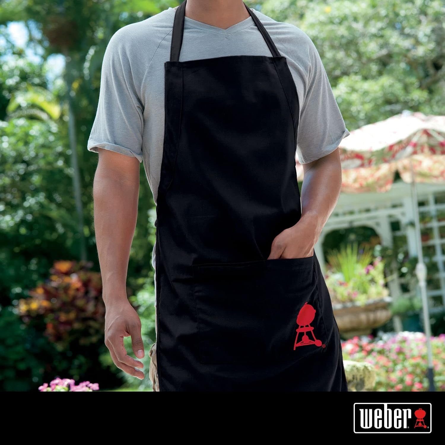 image:imageWeber Adjustable Black Apron with Pockets