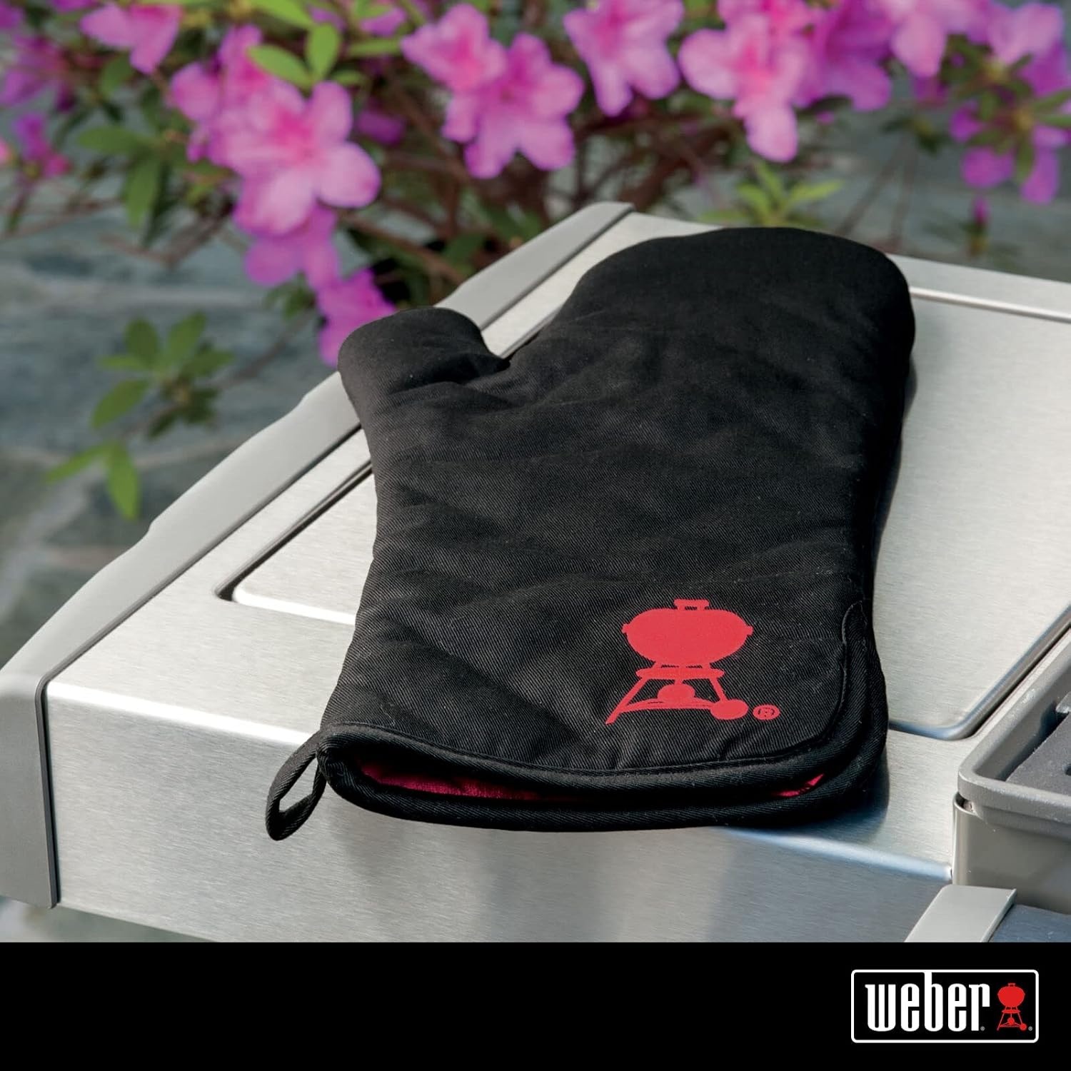 image:imageWeber Barbecue Mitt with Red Kettle Embroidery1 Count Pack of 1