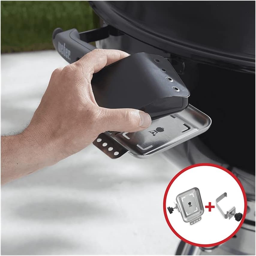 image:imageWeber Connect 6Piece Thermometer Mounting Kit Black Magnetic amp Strap Mount for Weber Connect Hub Smart Grilling