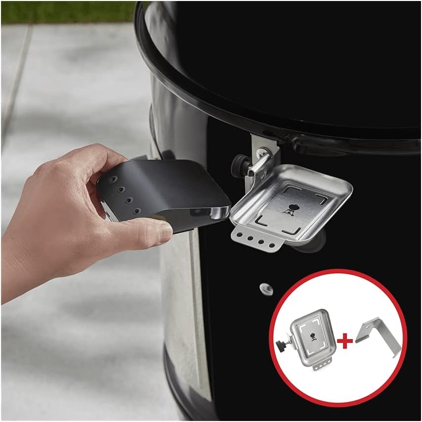 image:imageWeber Connect 6Piece Thermometer Mounting Kit Black Magnetic amp Strap Mount for Weber Connect Hub Smart Grilling