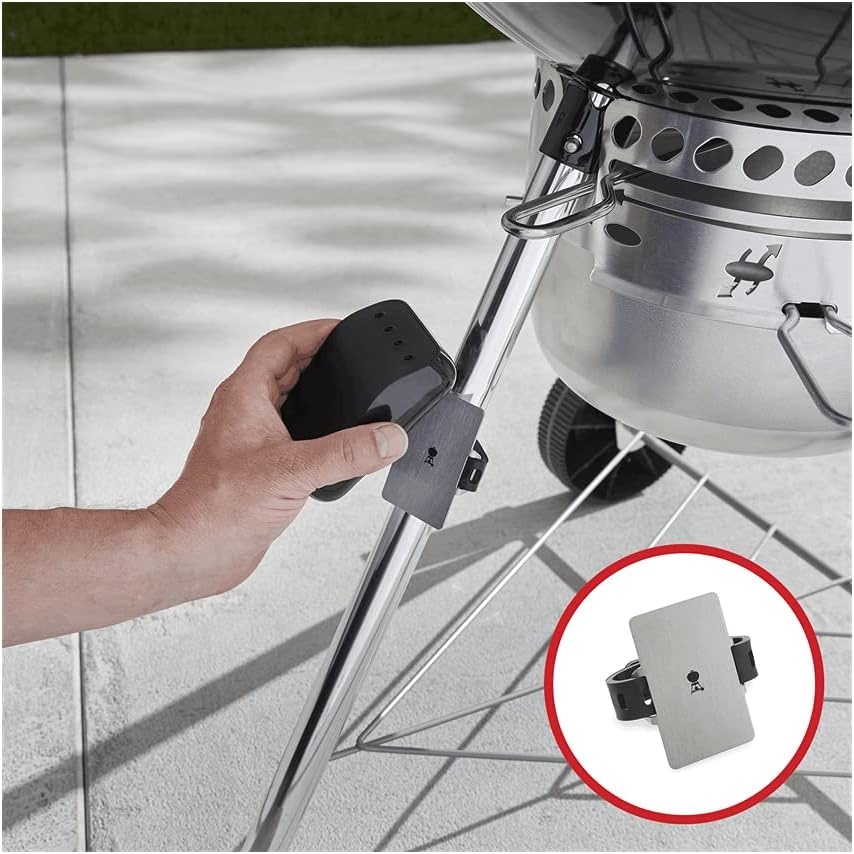 image:imageWeber Connect 6Piece Thermometer Mounting Kit Black Magnetic amp Strap Mount for Weber Connect Hub Smart Grilling