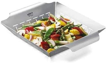 image:imageWeber Deluxe Grilling Basket Stainless Steel for Gourmet GrillingLarge