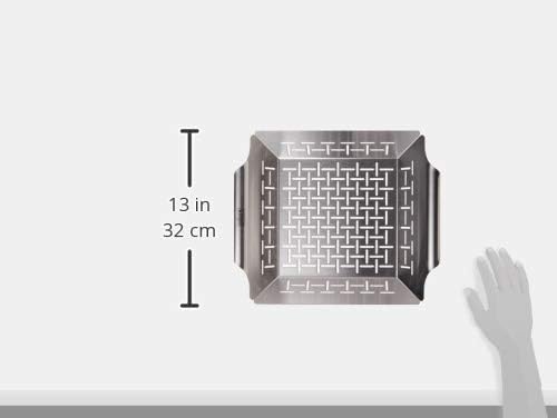 image:imageWeber Deluxe Grilling Basket Stainless Steel for Gourmet GrillingLarge Pack of 4