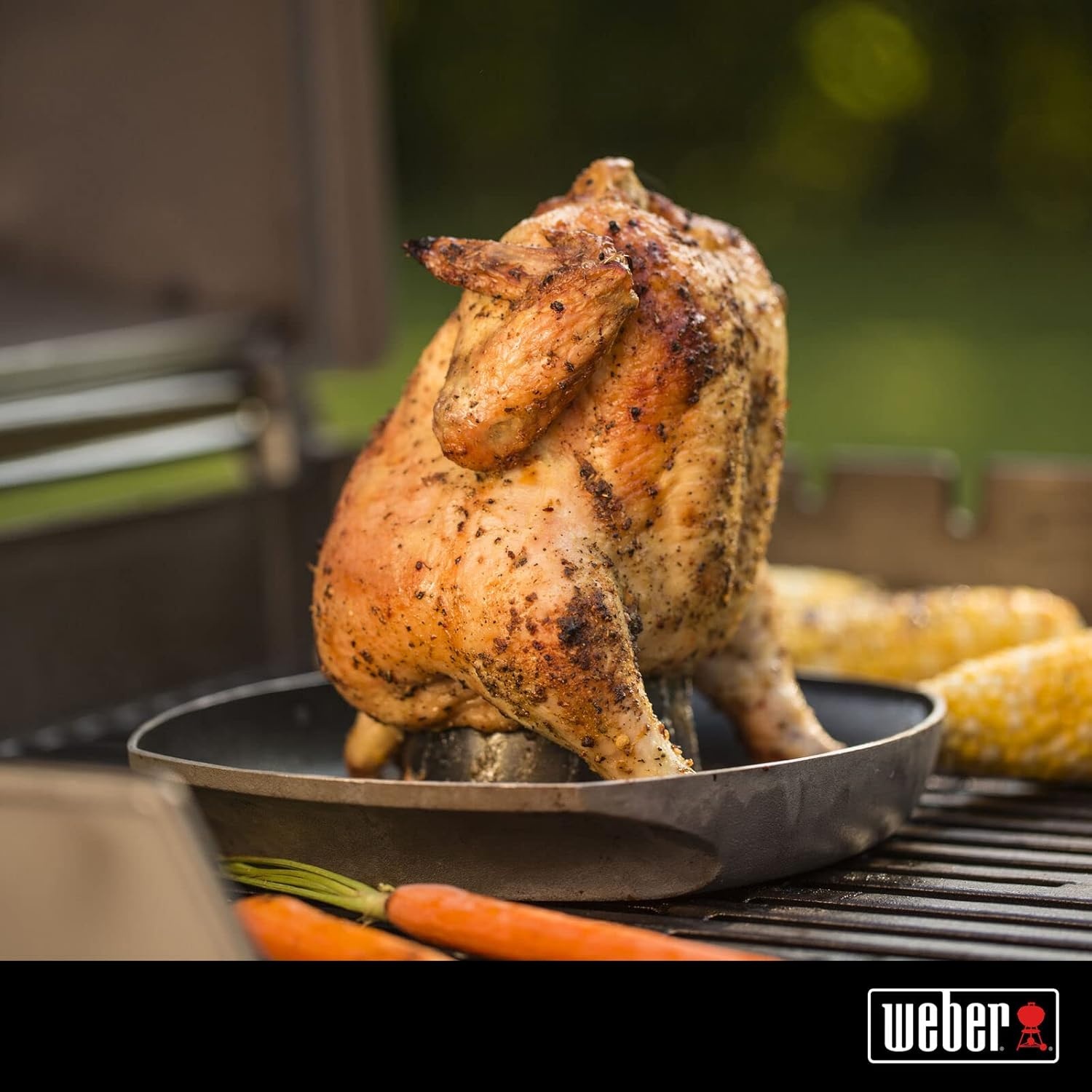 image:imageWeber Deluxe Poultry Roaster Gourmet Grilling