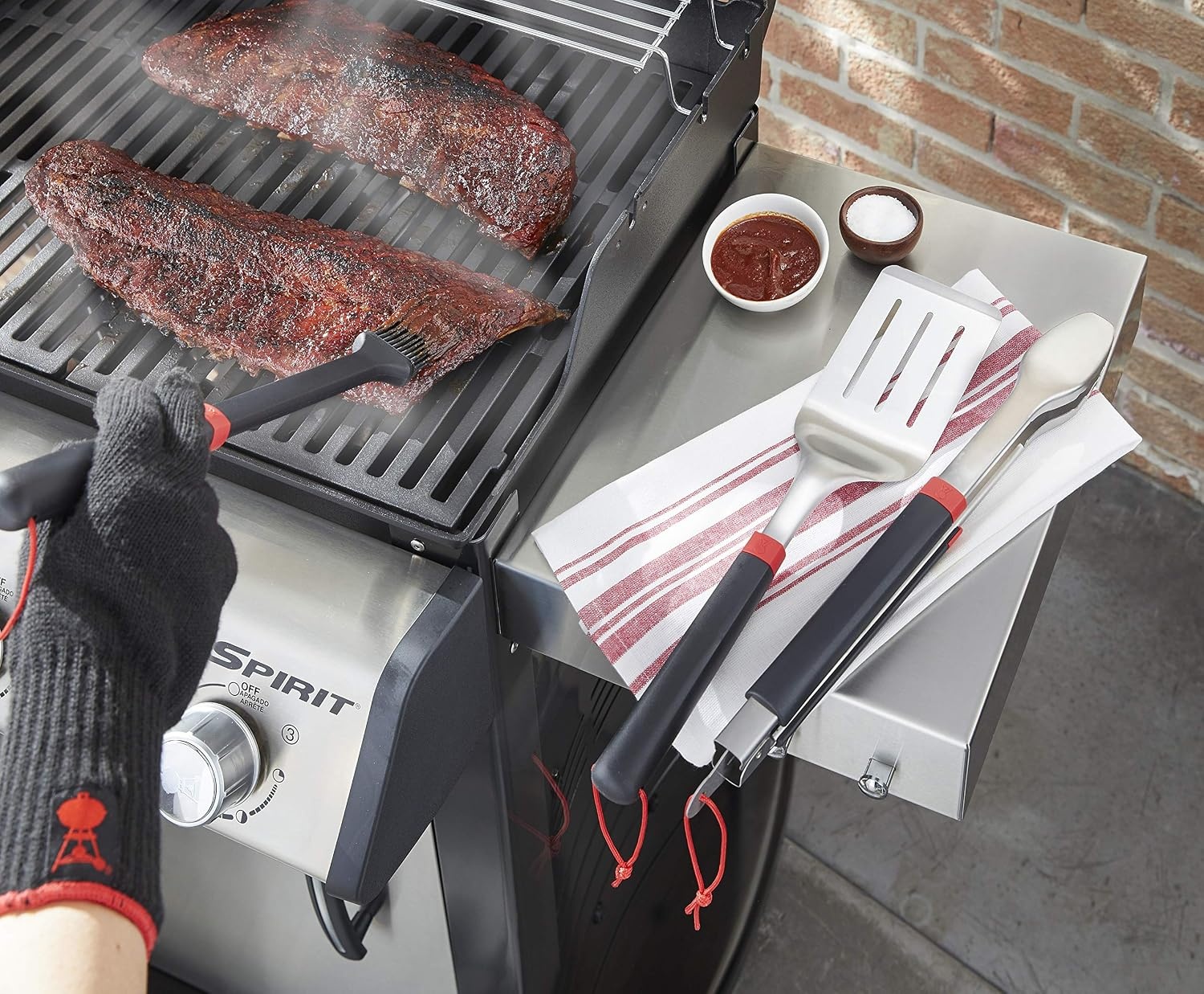 image:imageWeber Grill Basting Brush Durable Silicone Bristle Basting BrushSingle