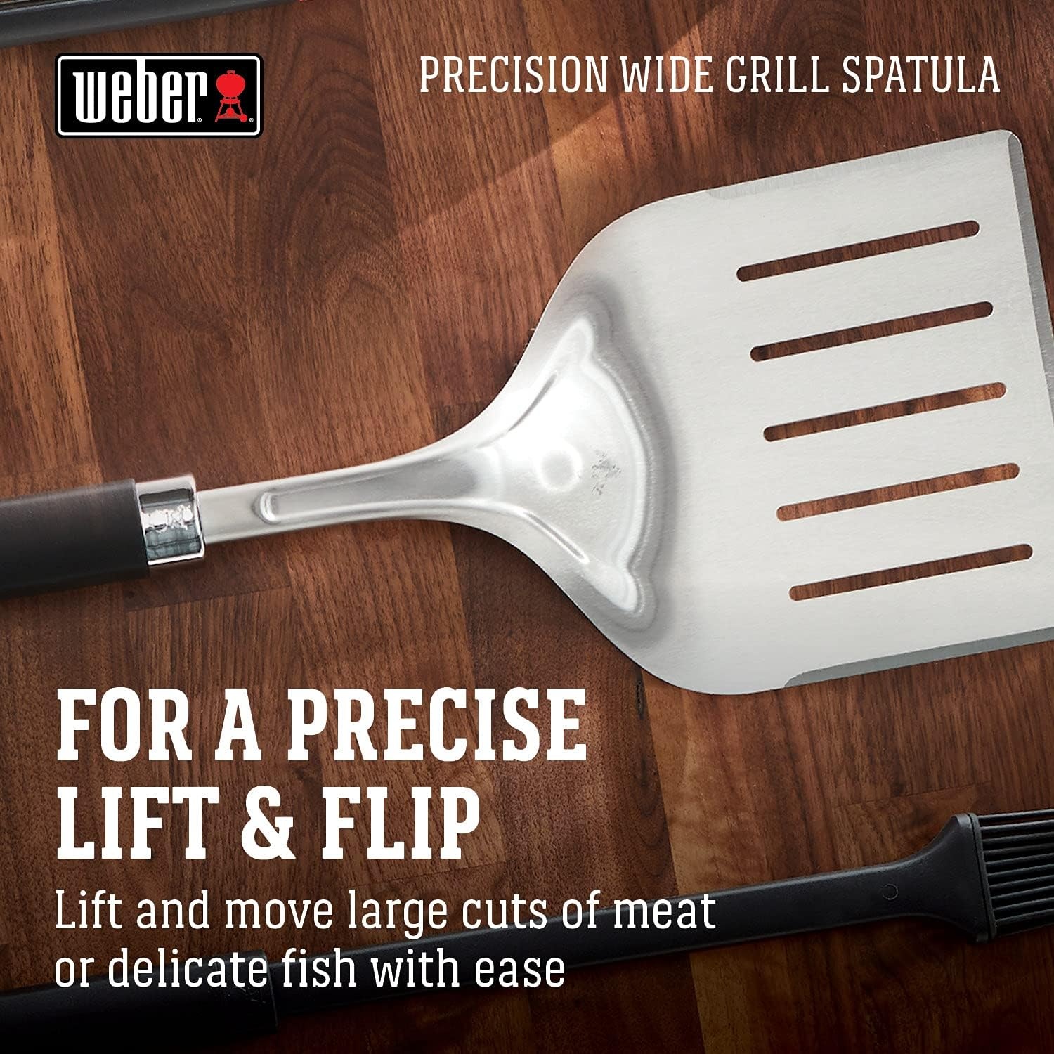 image:imageWeber Precision Wide Grill Spatula Stainless SteelLarge Pack of 4