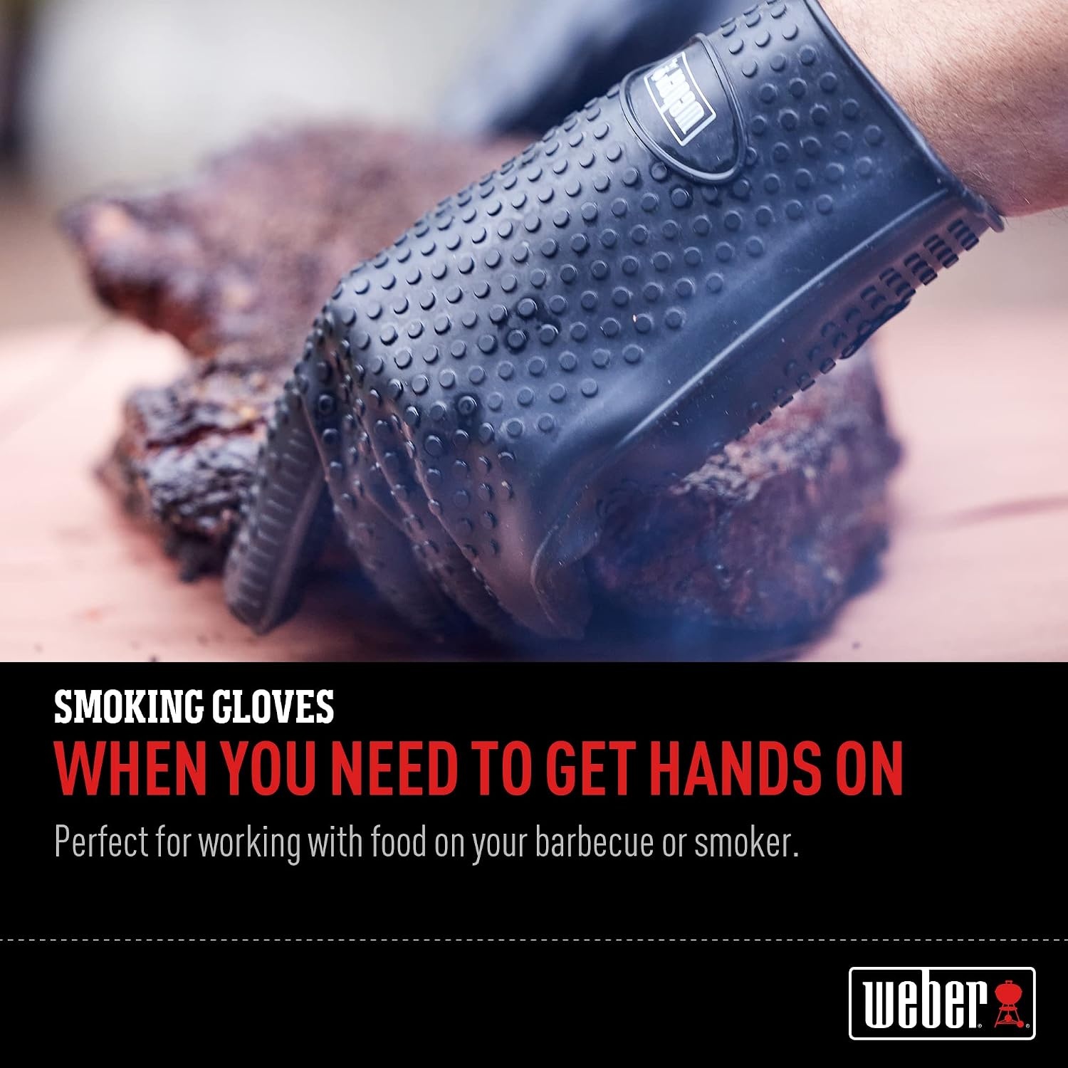image:imageWeber Silicone Grilling Gloves Black