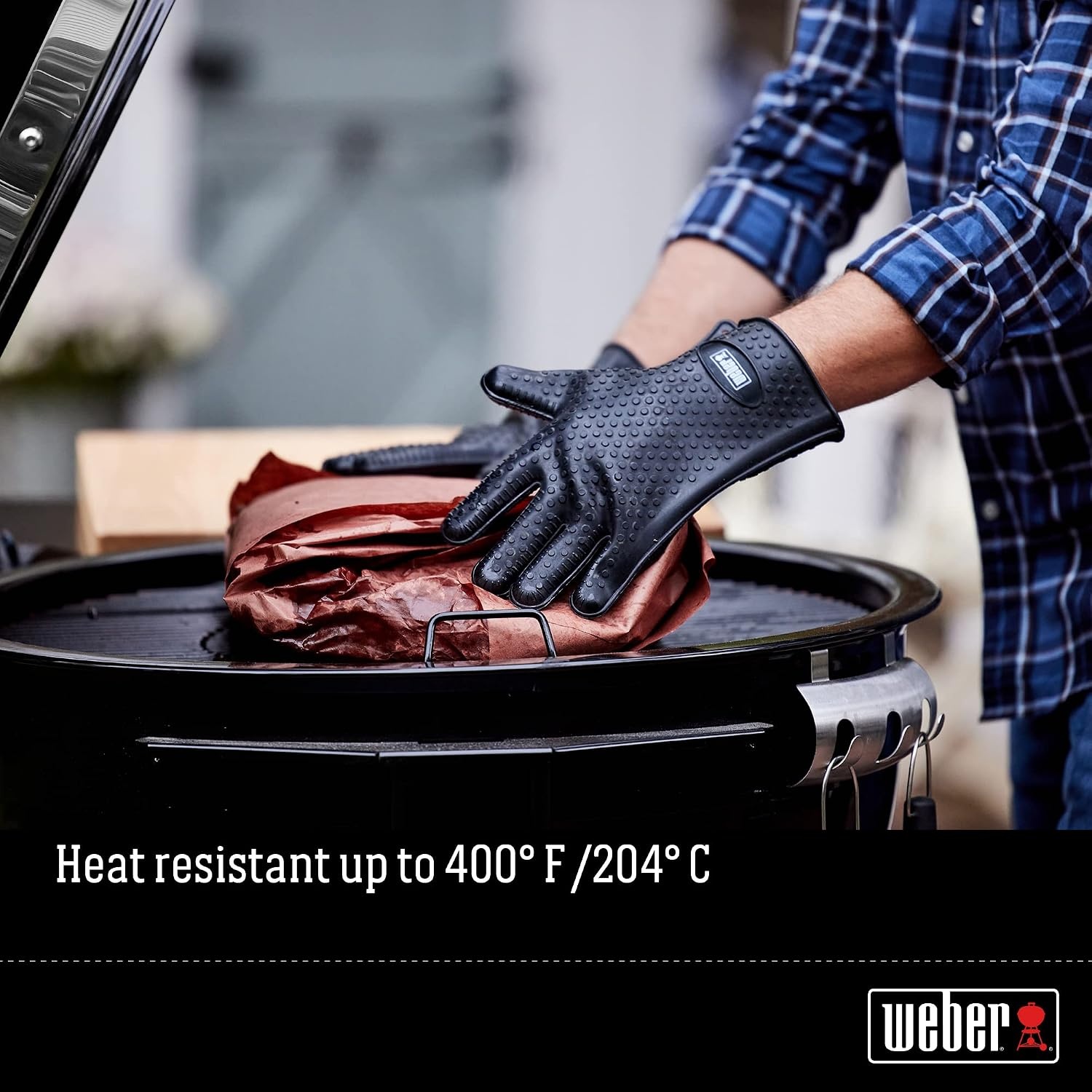image:imageWeber Silicone Grilling Gloves Black
