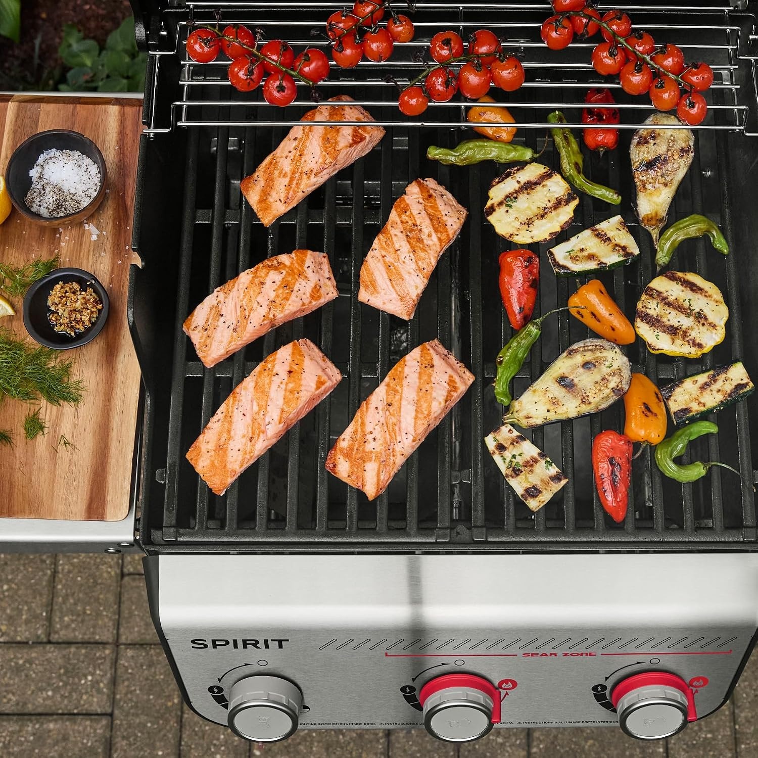 image:imageWeber Spirit EX325 Smart Gas Grill for Outdoor Cooking Natural Gas GrillBlack