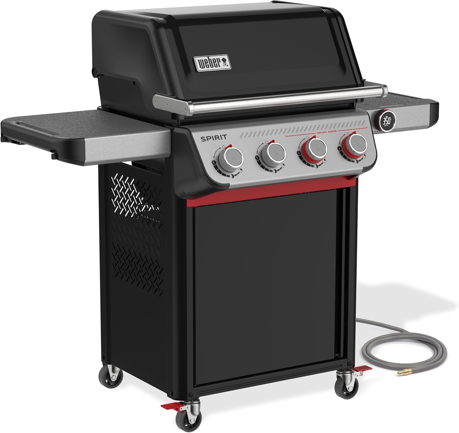image:imageWeber Spirit EX425C Smart Gas Grill Natural Gas for Outdoor Cooking 4 Burners with 2 Boost Burners WiFi Enabled Grill PorcelainEnameled CastIron Grates Sear Zone amp Weber ConnectBlack