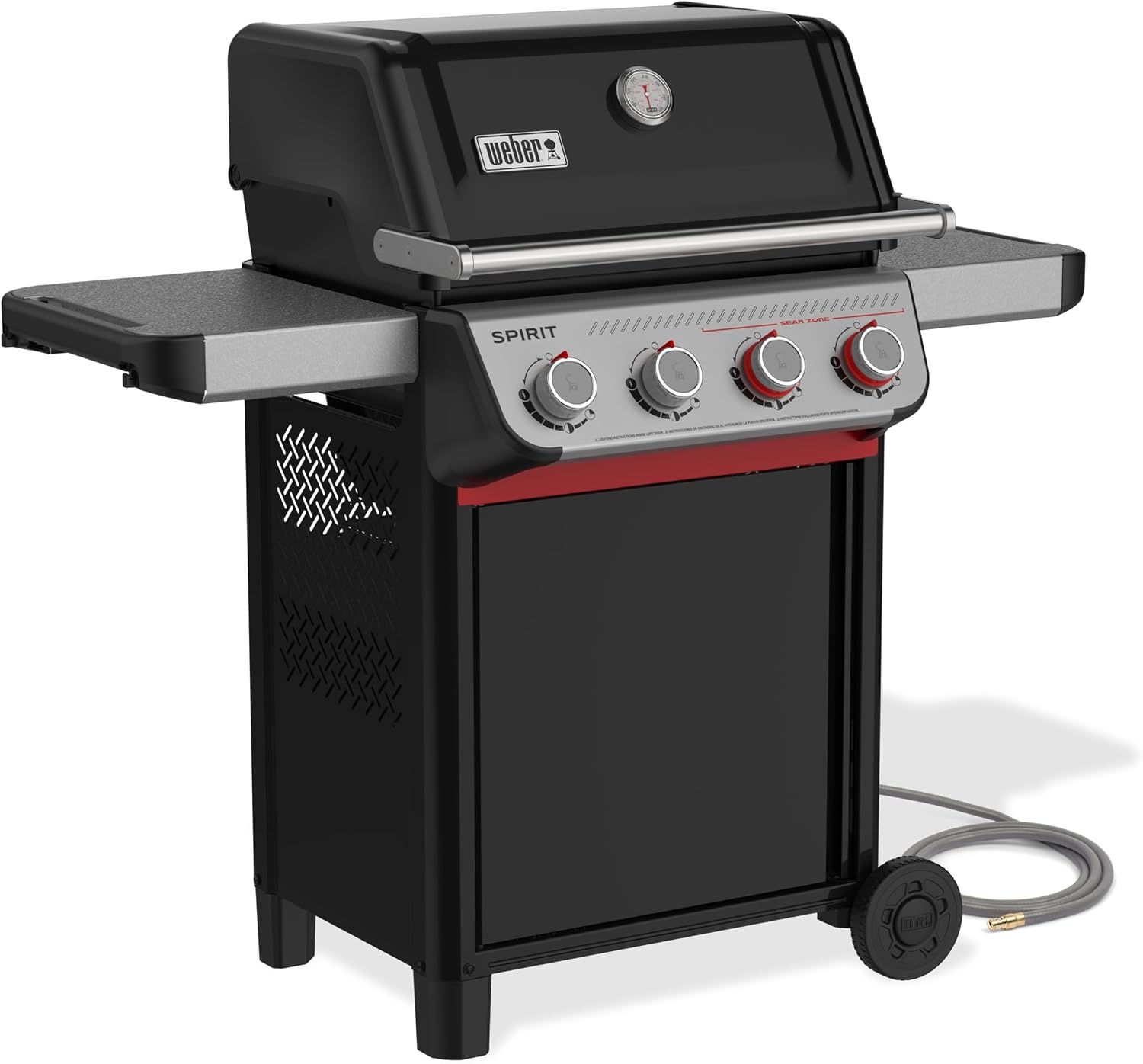 image:imageWeber Spirit EX425C Smart Gas Grill Natural Gas for Outdoor Cooking 4 Burners with 2 Boost Burners WiFi Enabled Grill PorcelainEnameled CastIron Grates Sear Zone amp Weber ConnectBlack