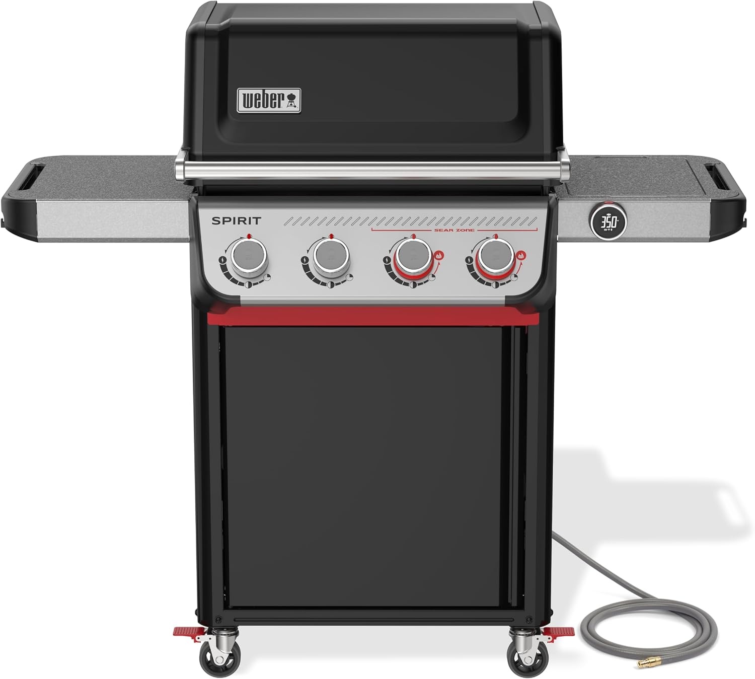 image:imageWeber Spirit EX425C Smart Gas Grill Natural Gas for Outdoor Cooking 4 Burners with 2 Boost Burners WiFi Enabled Grill PorcelainEnameled CastIron Grates Sear Zone amp Weber ConnectBlack