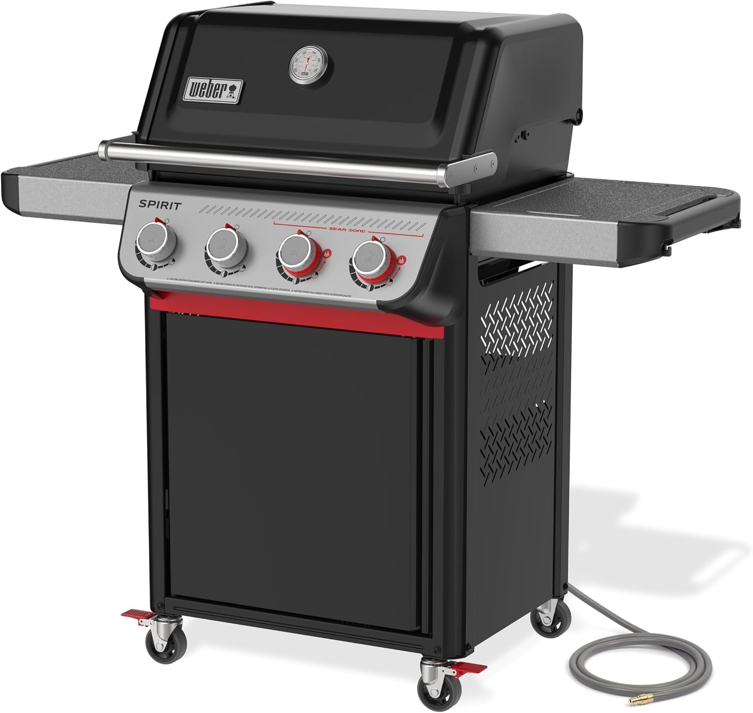 image:imageWeber Spirit EX425C Smart Gas Grill Natural Gas for Outdoor Cooking 4 Burners with 2 Boost Burners WiFi Enabled Grill PorcelainEnameled CastIron Grates Sear Zone amp Weber ConnectBlack