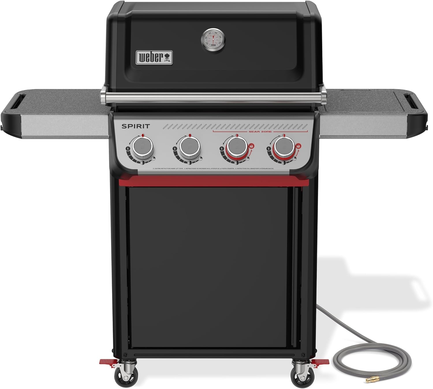 image:imageWeber Spirit EX425C Smart Gas Grill Natural Gas for Outdoor Cooking 4 Burners with 2 Boost Burners WiFi Enabled Grill PorcelainEnameled CastIron Grates Sear Zone amp Weber ConnectBlack