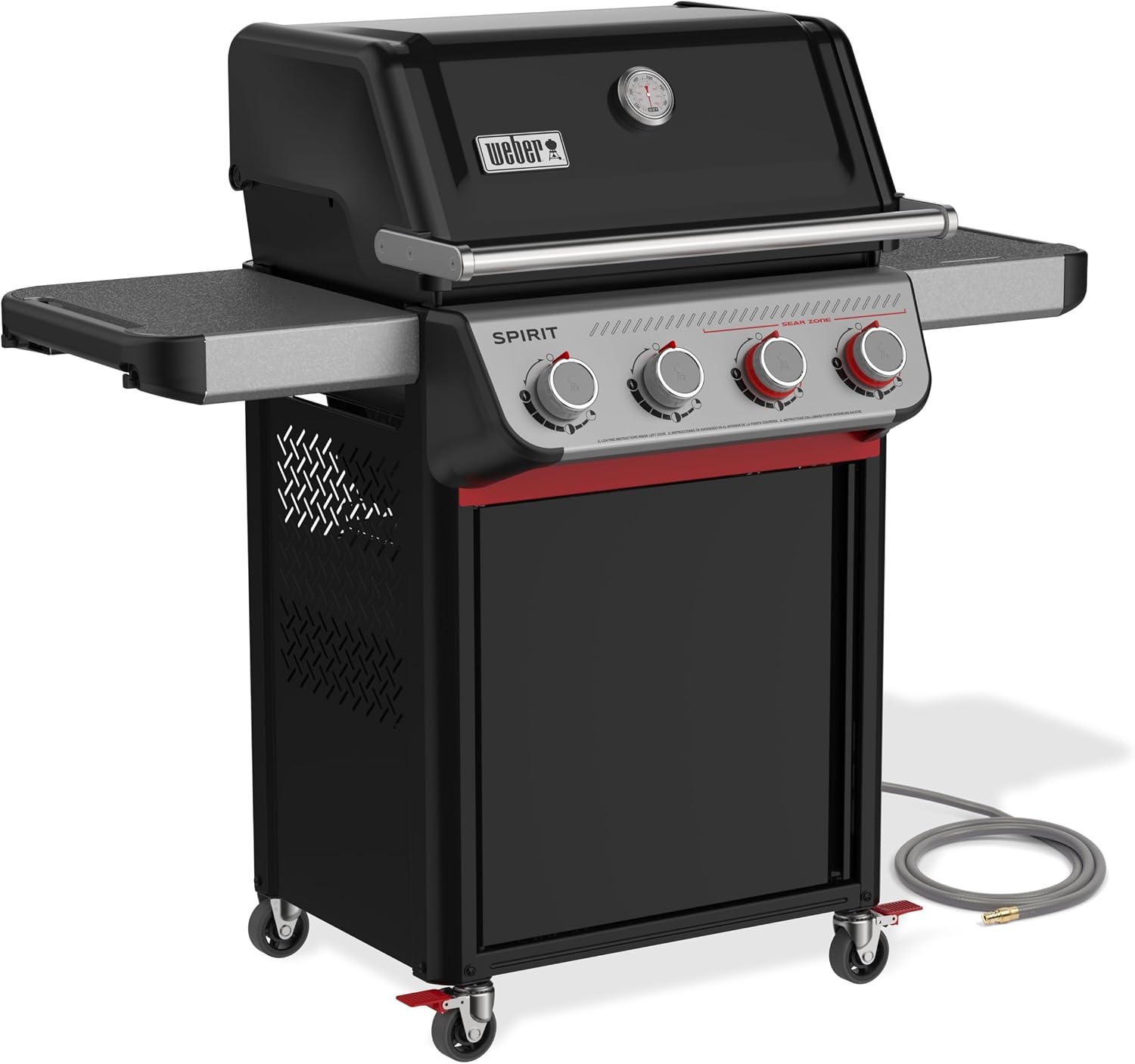 image:imageWeber Spirit EX425C Smart Gas Grill Natural Gas for Outdoor Cooking 4 Burners with 2 Boost Burners WiFi Enabled Grill PorcelainEnameled CastIron Grates Sear Zone amp Weber ConnectBlack