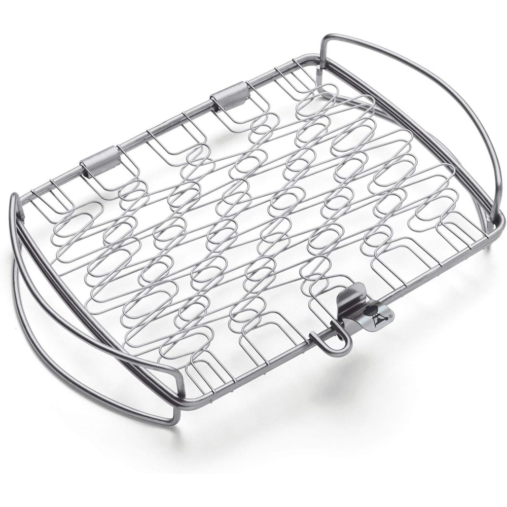 image:imageWeber Fish amp Veggie Grilling Basket Stainless Steel for Gourmet Grilling