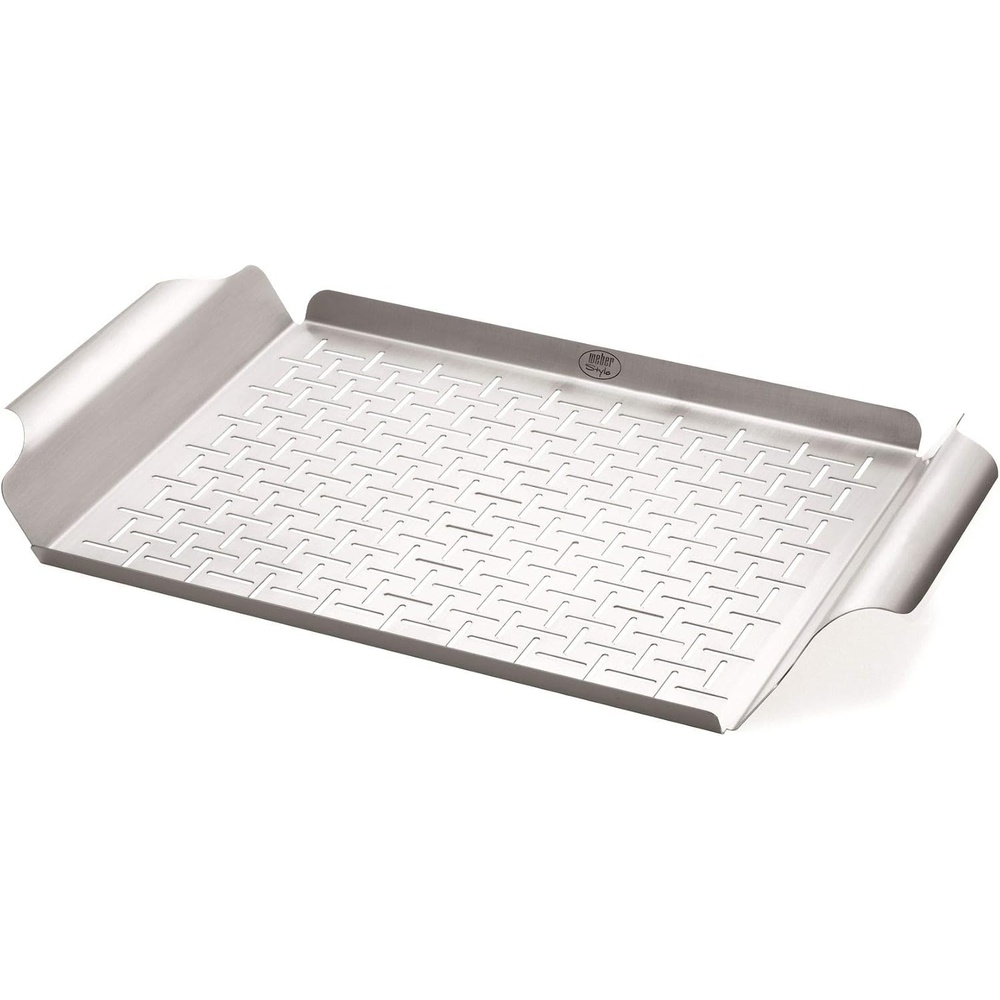 image:imageWeber Grill Pan Stainless Steel for Gourmet Grilling14H x 118W x 174D