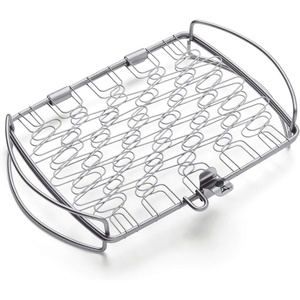 Weber® Fish & Veggie Grilling Basket, Stainless Steel for Gourmet Grilling