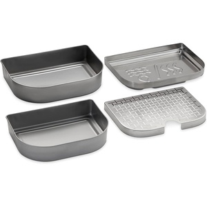 Weber® Lumin Compact Versatility Expansion Kit – 4‑Piece Steam, Smoke & Warming Accessory Set for Lumin Compact Electric Grill with Reservoir, Pan & 2 Warming Dishes(Compact)