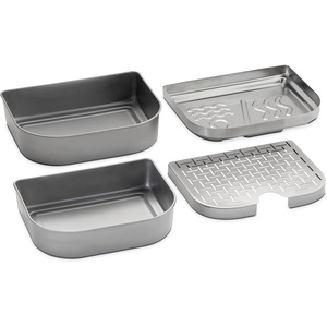 Weber® Lumin Compact Versatility Expansion Kit – 4‑Piece Steam, Smoke & Warming Accessory Set for Lumin Compact Electric Grill with Reservoir, Pan & 2 Warming Dishes(Standard)