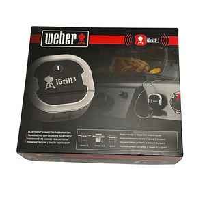 Weber iGrill 3 Grill Thermometer – App‑Connected Smart Meat Thermometer with 4‑Probe Capacity & Bluetooth Monitoring – 250-Hour Battery Life(Thermometer)