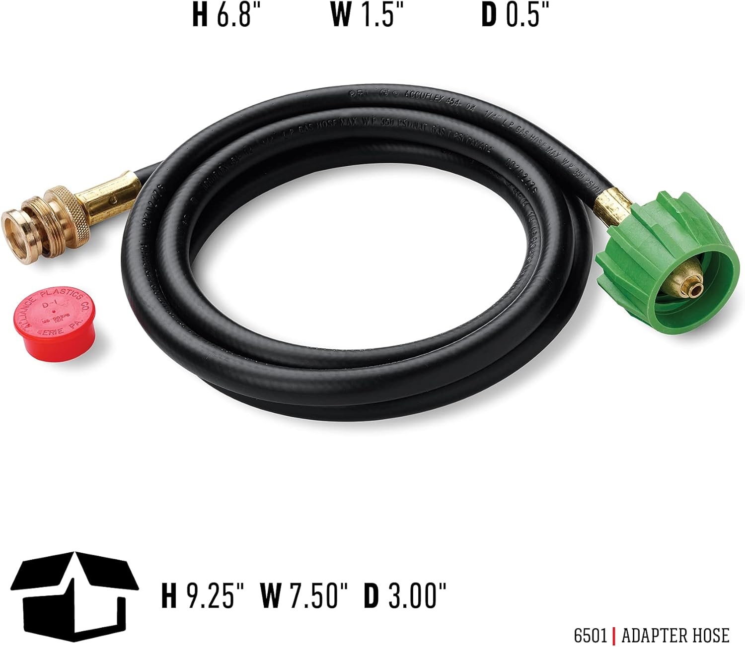 image:imageWeber Adapter Hose for Q Series amp Gas GoAnywhere Grills 6Feet Black6 Feet Pack of 4