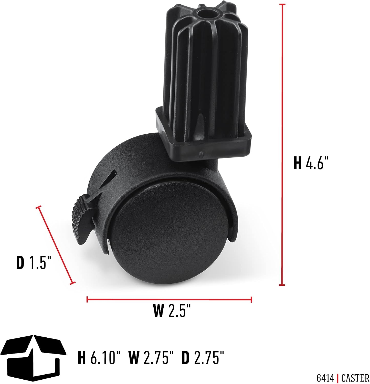 image:imageWeber Caster Wheel Includes Caster InsertBlack