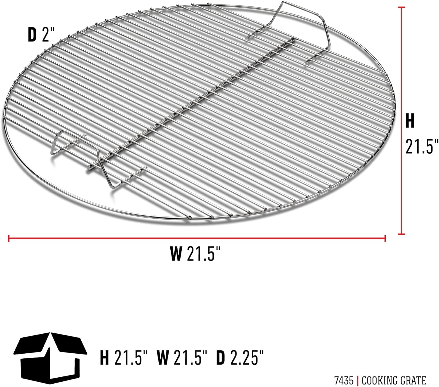 image:imageWeber Charcoal Cooking Grate for 22 Grills Charcoal ComponentsCooking Grate