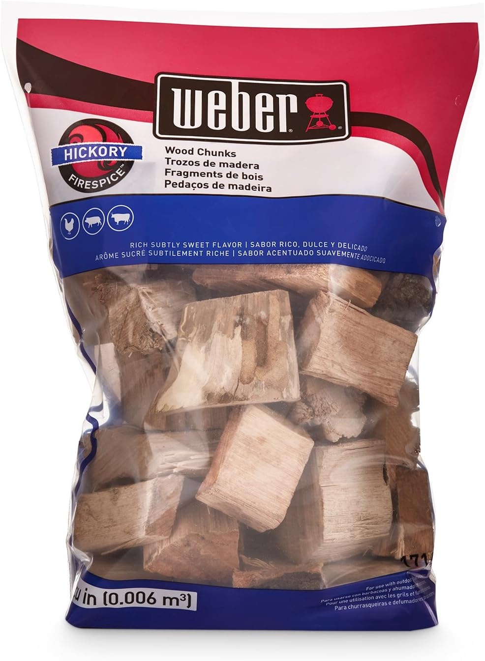 image:imageWeber Cherry Wood Chunks Outdoor Cooking Fuel 4 lb4 lb