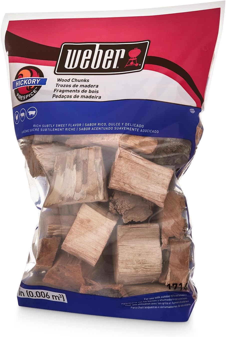 image:imageWeber Cherry Wood Chunks Outdoor Cooking Fuel 4 lb4 lb