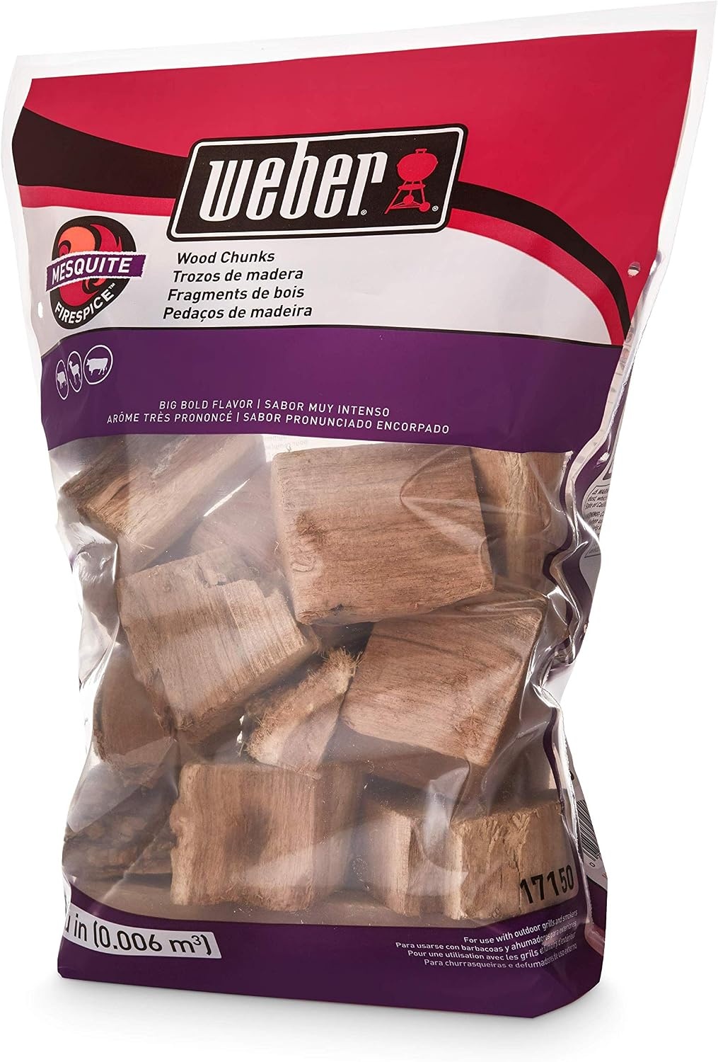 image:imageWeber Cherry Wood Chunks Outdoor Cooking Fuel 4 lb4 lb Pack of 2