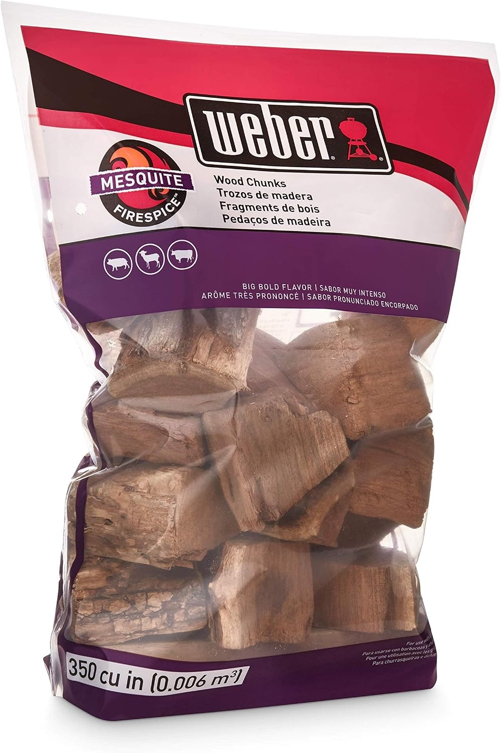 image:imageWeber Cherry Wood Chunks Outdoor Cooking Fuel 4 lb4 lb Pack of 2