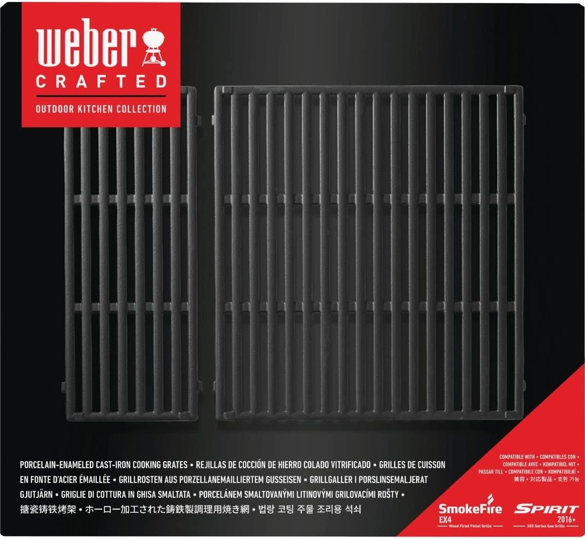 image:imageWeber Crafted PorcelainEnameled CastIron Cooking Grates Spirit 200 SeriesCompatible with Spirit300 Series