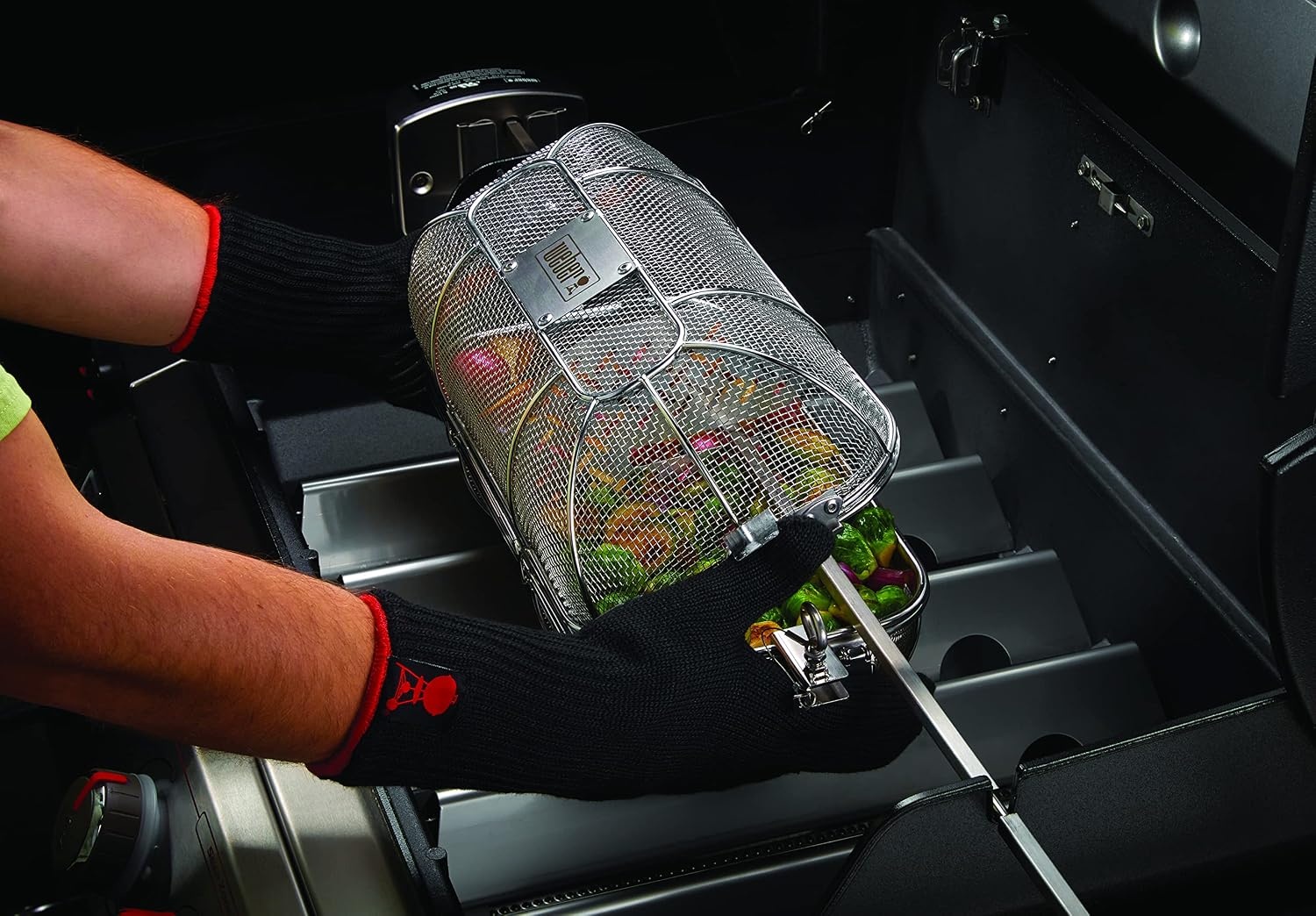 image:imageWeber Crafted Rotisserie Crisping Basket Stainless Steel