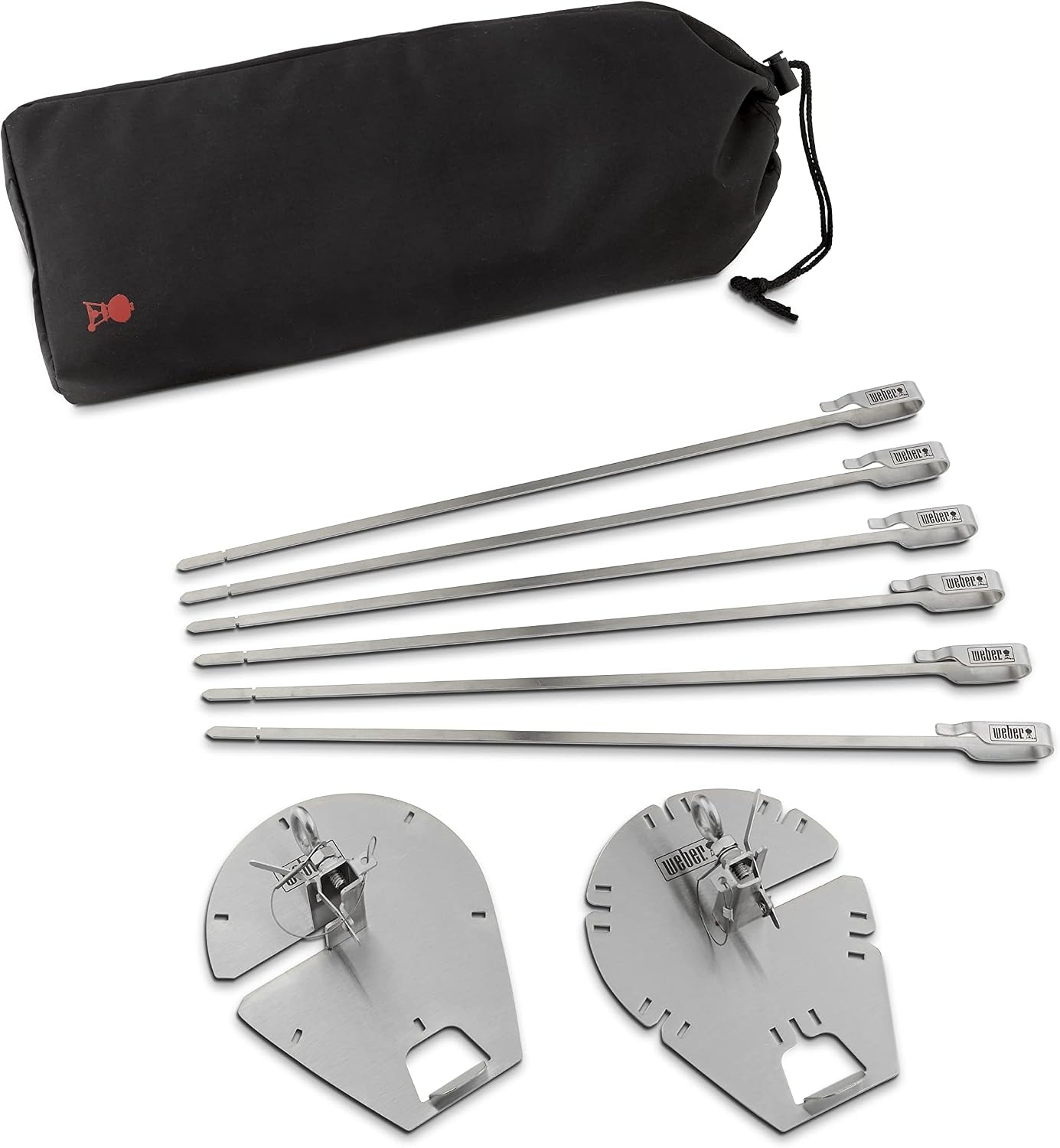 image:imageWeber Crafted Rotisserie Skewers for Gourmet Outdoor CookingLarge