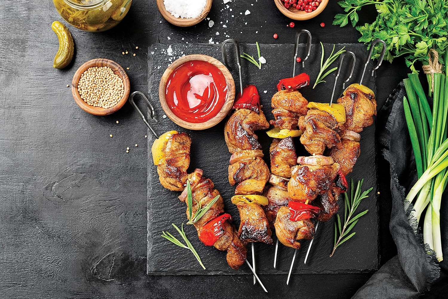 image:imageWeber Crafted Rotisserie Skewers for Gourmet Outdoor CookingLarge Pack of 2