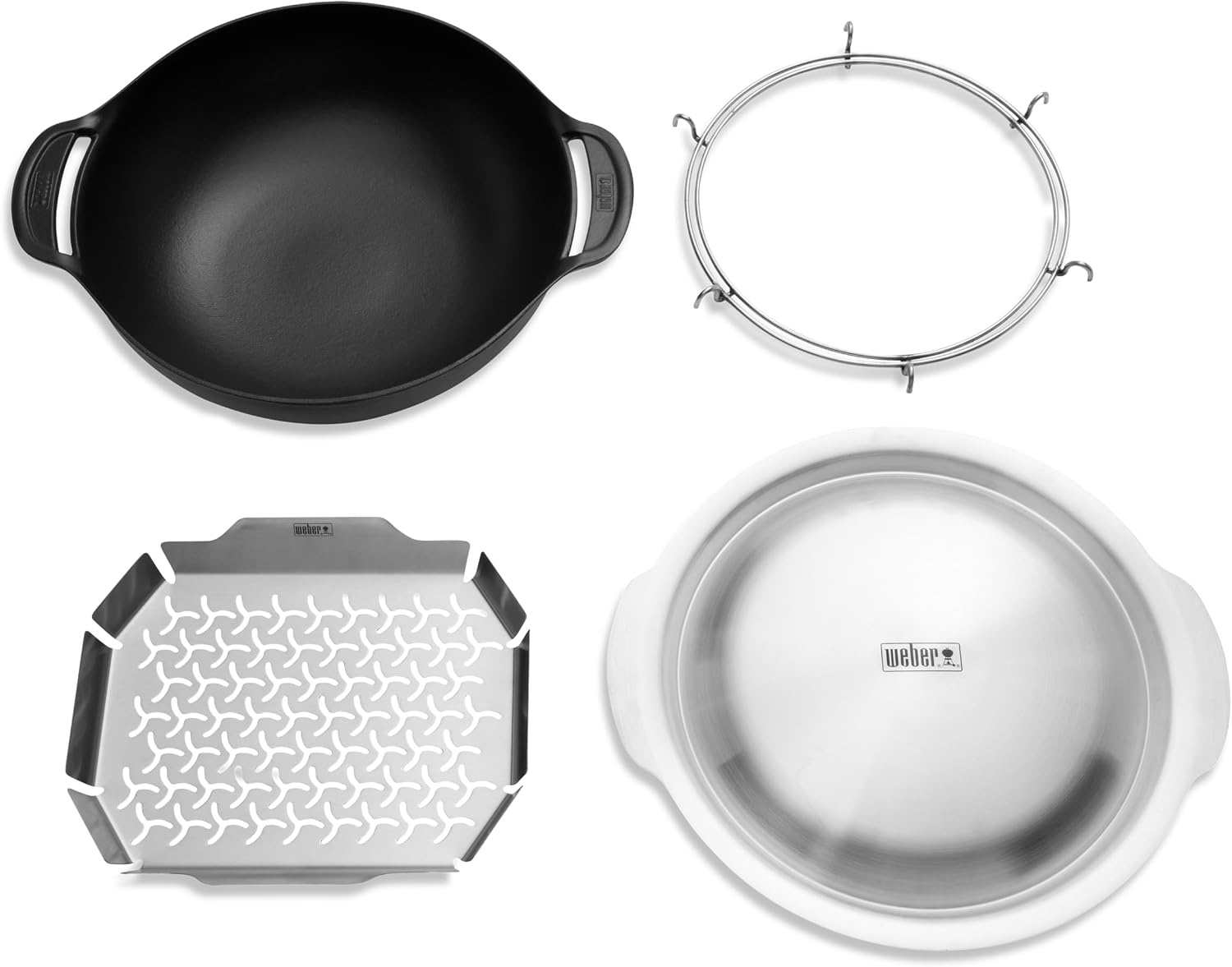 image:imageWeber Crafted Wok amp Steamer 6 Qt for Gourmet Grilling