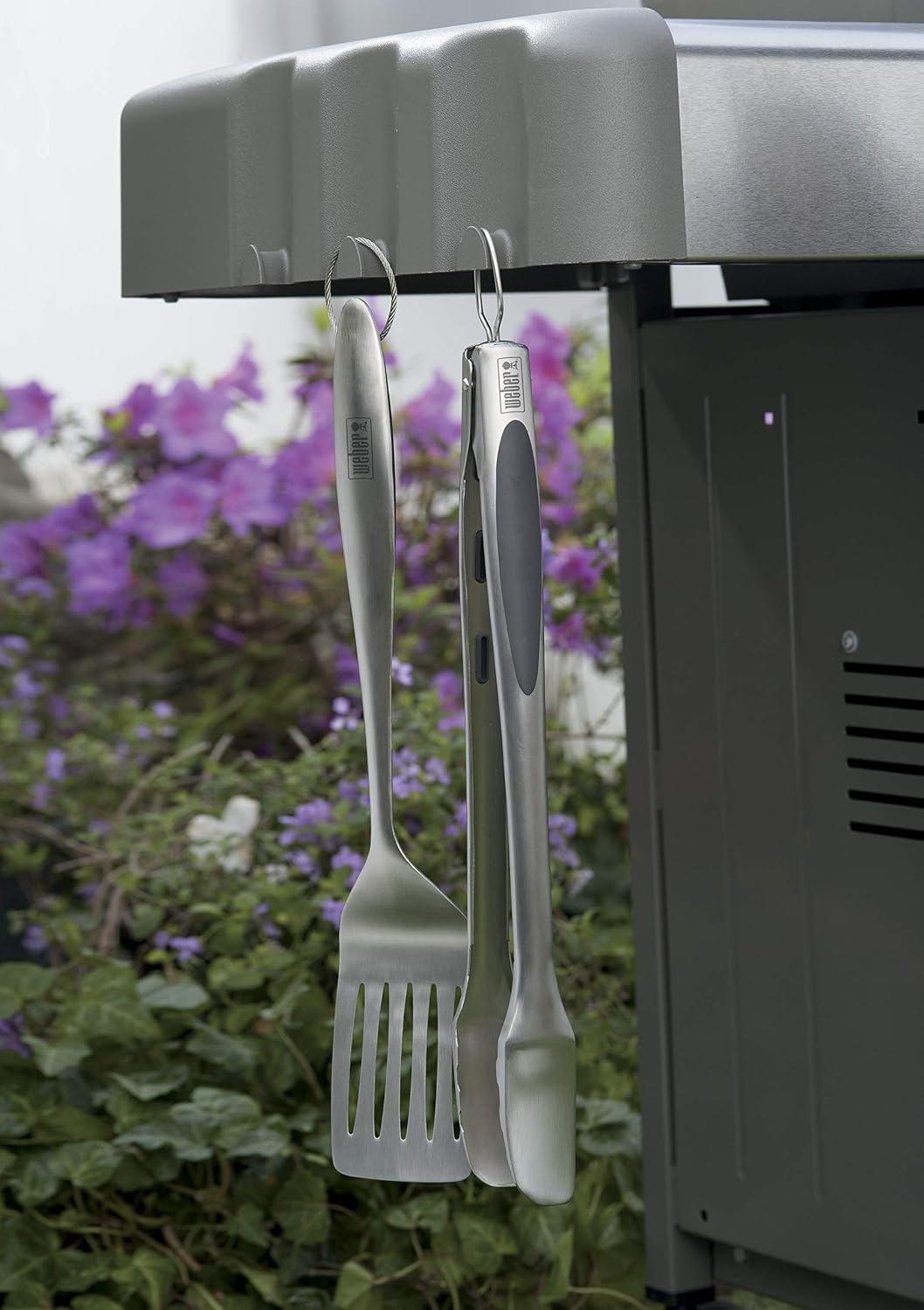 image:imageWeber Deluxe Tool Set StainlessSteel Grill Spatula amp Locking TongsStandard
