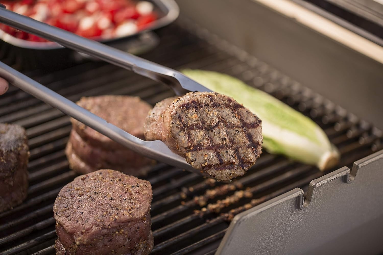 image:imageWeber Deluxe Tool Set StainlessSteel Grill Spatula amp Locking TongsStandard