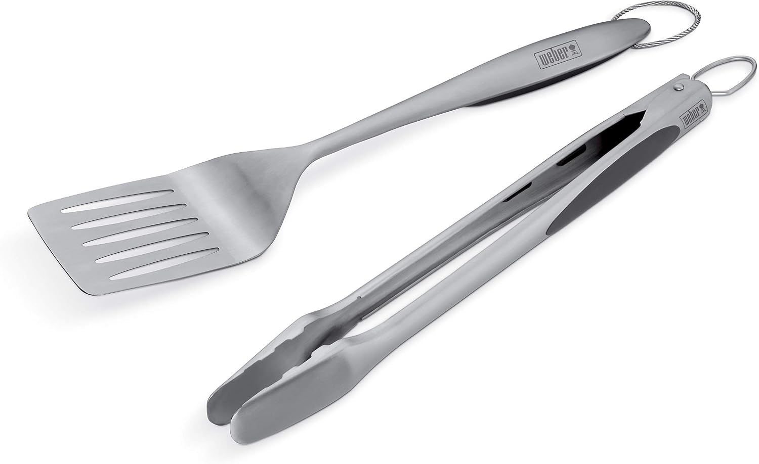 image:imageWeber Deluxe Tool Set StainlessSteel Grill Spatula amp Locking TongsStandard