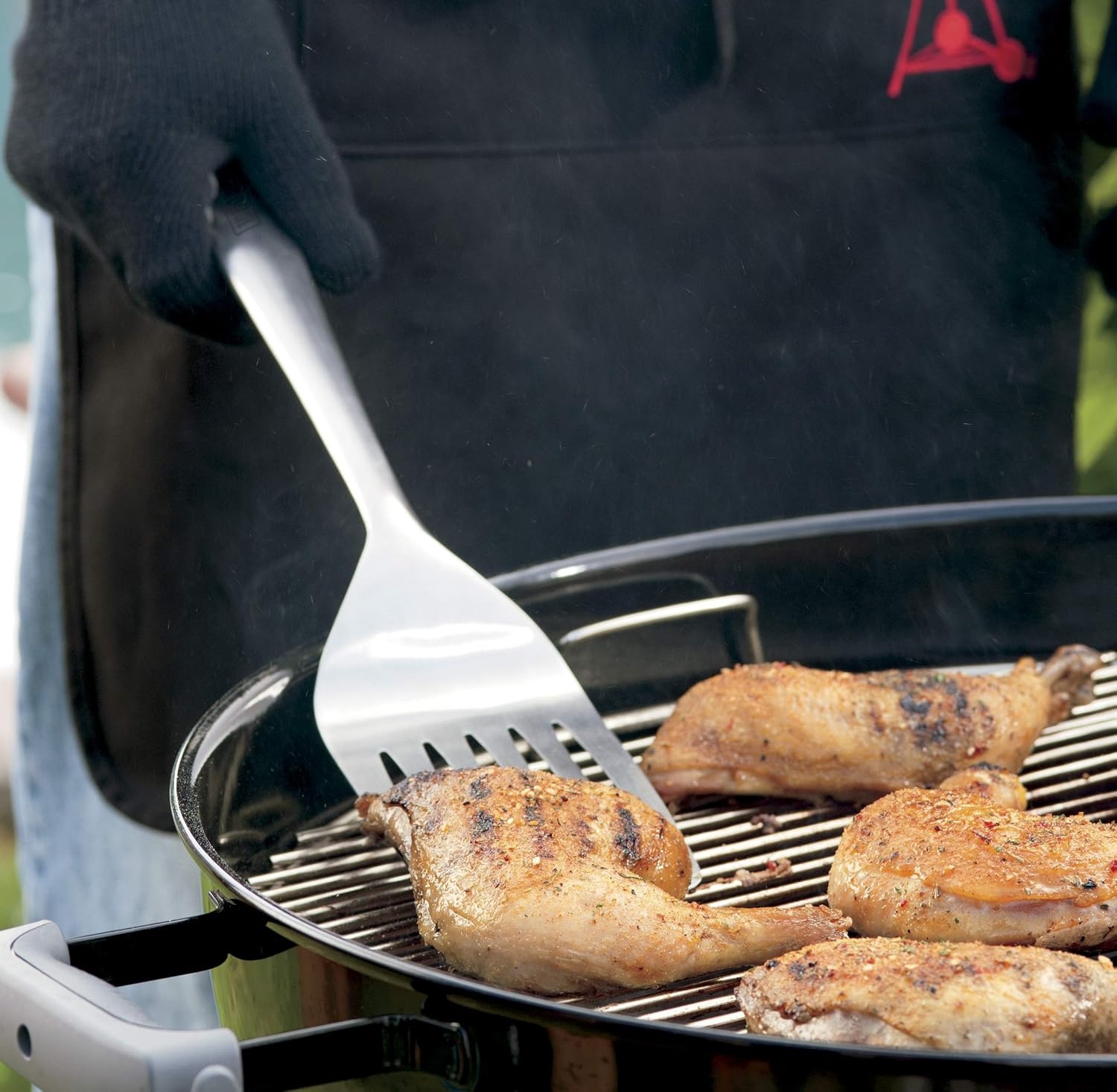 image:imageWeber Deluxe Tool Set StainlessSteel Grill Spatula amp Locking TongsStandard