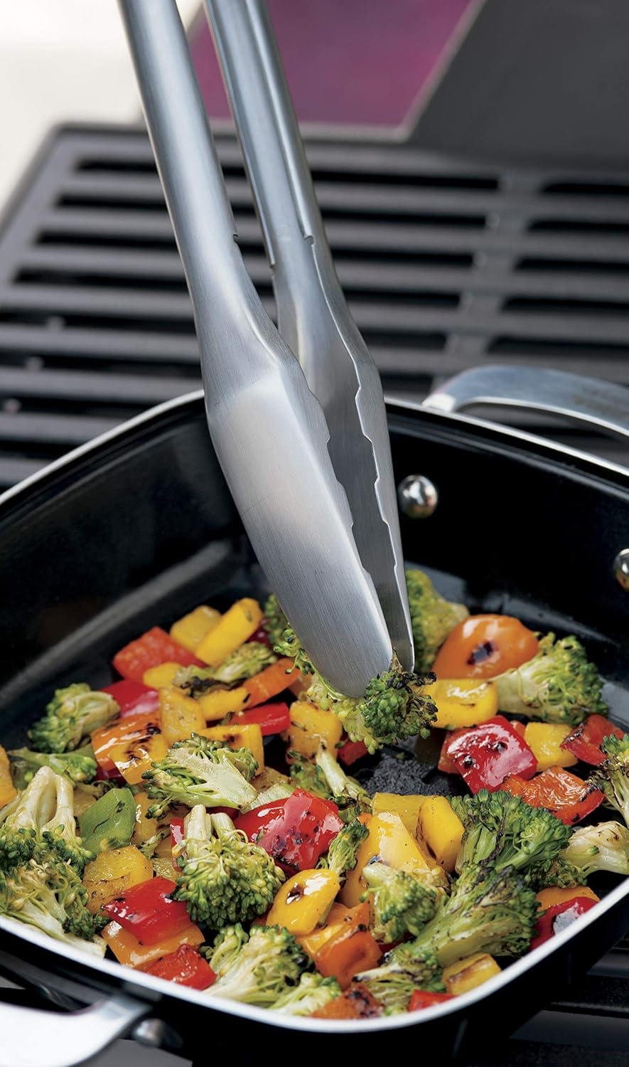 image:imageWeber Deluxe Tool Set StainlessSteel Grill Spatula amp Locking TongsStandard