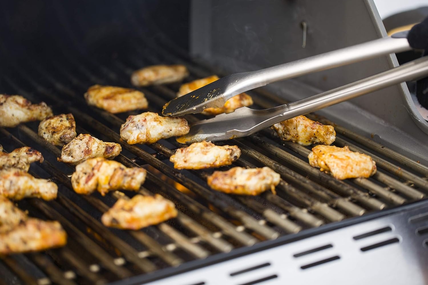 image:imageWeber Deluxe Tool Set StainlessSteel Grill Spatula amp Locking TongsStandard