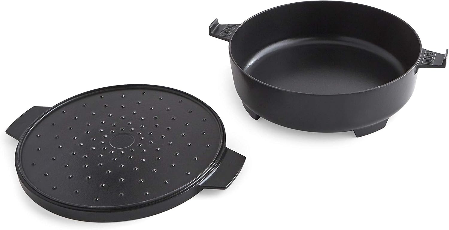 image:imageWeber Duo Dutch Oven amp Griddle Lid 725 Qt PorcelainEnameled CastIron