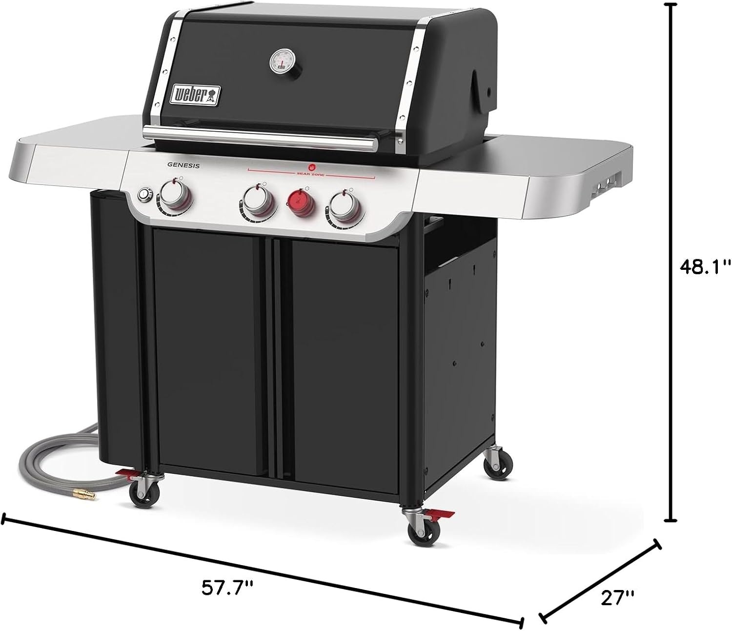 image:imageWeber Genesis E330 Gas Grill for Outdoor Cooking Natural Gas Grill BlackNatural Gas