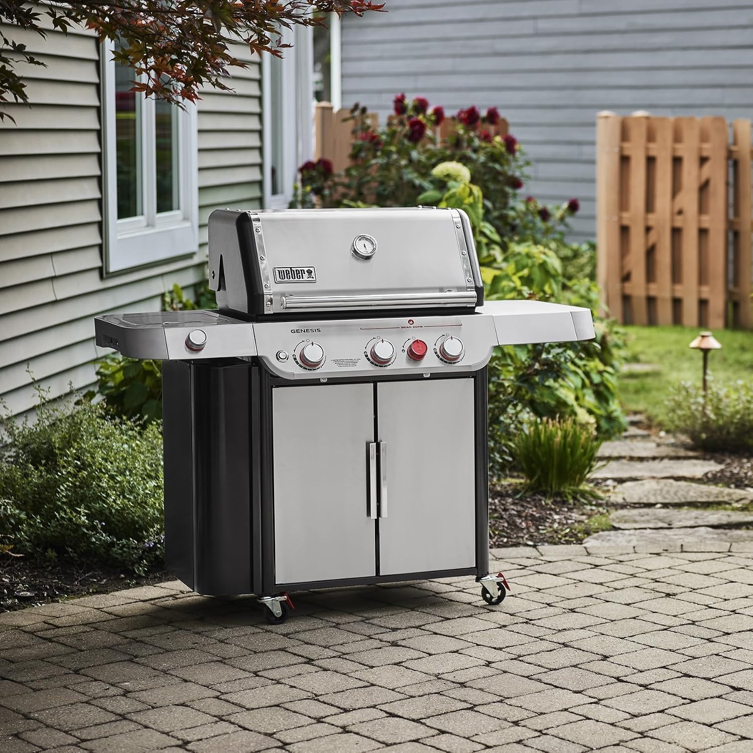image:imageWeber Genesis E335 Gas Grill for Outdoor Cooking Propane Grill BlackStainless Steel