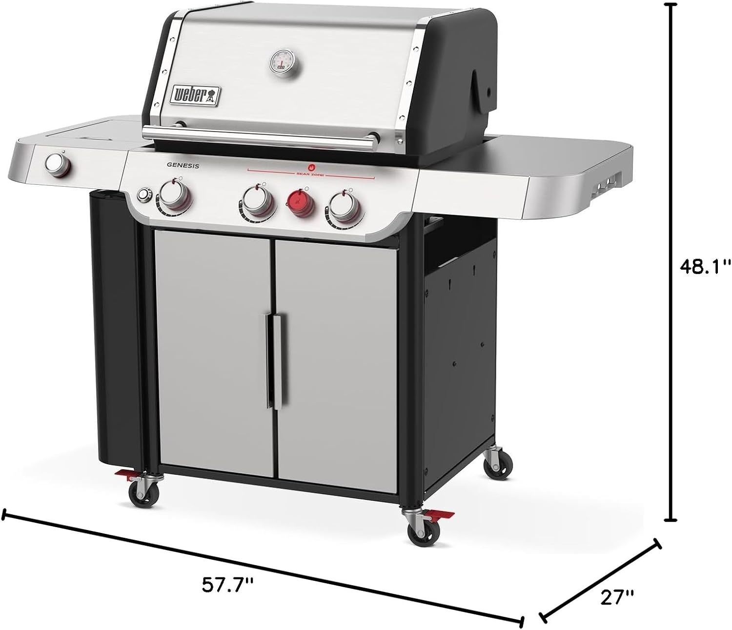 image:imageWeber Genesis E335 Gas Grill for Outdoor Cooking Propane Grill BlackStainless Steel