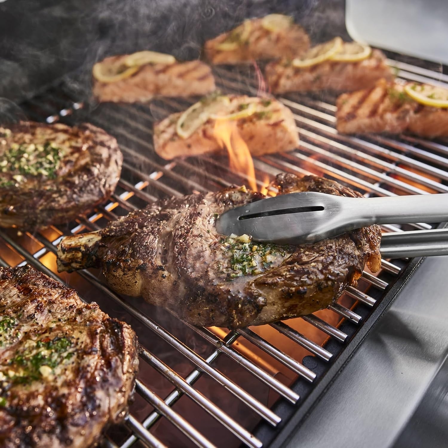 image:imageWeber Genesis E335 Gas Grill for Outdoor Cooking Propane Grill BlackStainless Steel