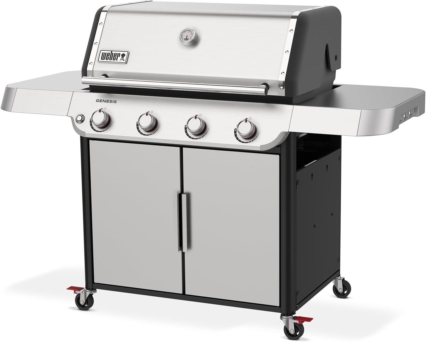 image:imageWeber Genesis E415 Gas Grill for Outdoor Cooking Natural Gas Grill BlackStainless Steel